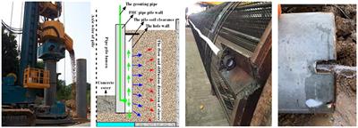 Experimental research on the flow law of the grouting fluid in an annular gap between a non-soil-squeezing PHC pipe pile wall and a hole wall